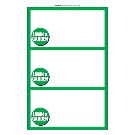 Centurion 14 in. H X 8.5 in. W Automotive/Sporting Goods Sign 25 each 7063790